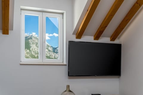 The living room provides a perfect view, Biokovo mountain..