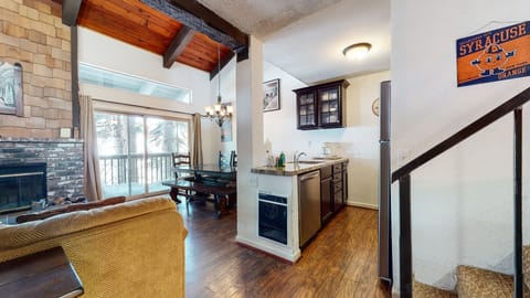 Indoors, Living Room, Furniture, Lamp, Fireplace