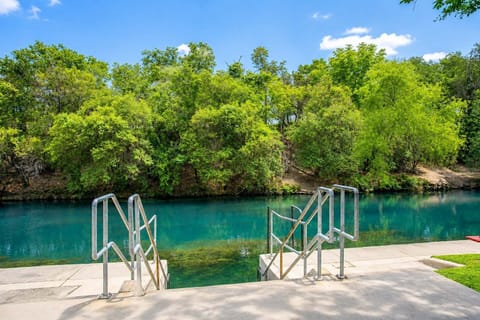 Steps away from the beautiful Comal River