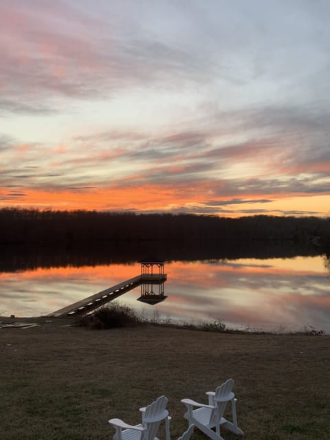 Dock at sunset - ~6-10' deep off the end