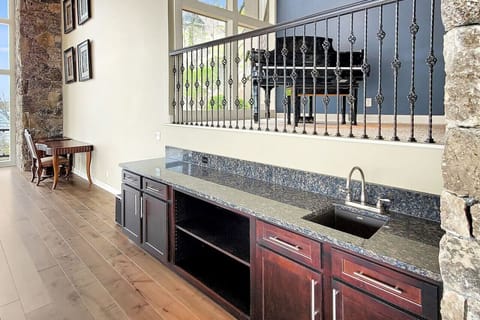 Cook with ease in a fully stocked kitchen built for hosting large groups.