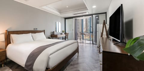 Superior Double Room (Pool Access for 2) | Desk, blackout drapes, iron/ironing board, free WiFi