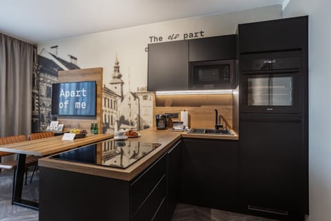 Business Plus Apartment (including final cleaning fee 52,00 EUR) | Private kitchen | Espresso maker, coffee/tea maker, electric kettle