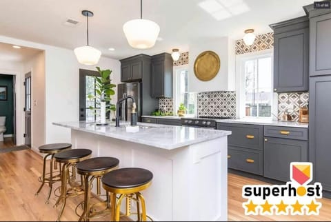 Discover our newly remodeled kitchen, fully equipped with everything you need to prepare and enjoy delicious meals with your group. Modern amenities and ample space make cooking a delight!