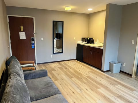 Studio Suite, 1 King Bed, Non Smoking | Living area | TV