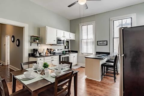 Dining and kitchen area