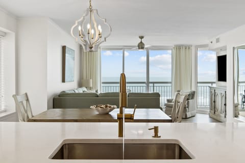 Gorgeous view from the kitchen...you can see the ocean out of all windows!