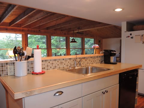 Enjoy water view from kitchen