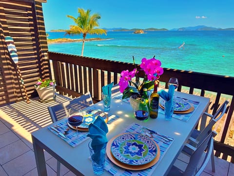 Main balcony view of BVI and St. John