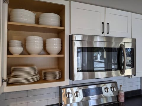 Fully stocked kitchen