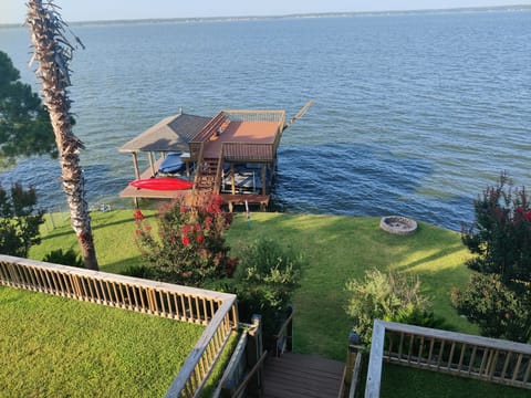 View from the porch when the lake is full