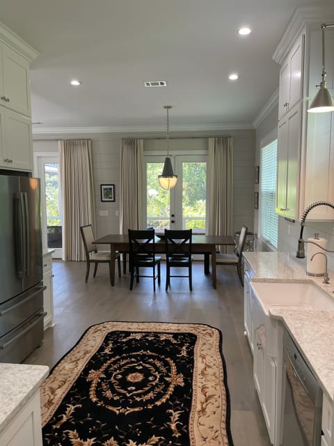 Dining room table from the kitchen