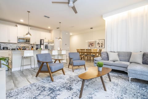 Open Floor Plan, Kitchen, Living and Dining room