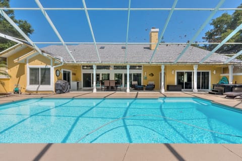 View of the pool from every room in the house.