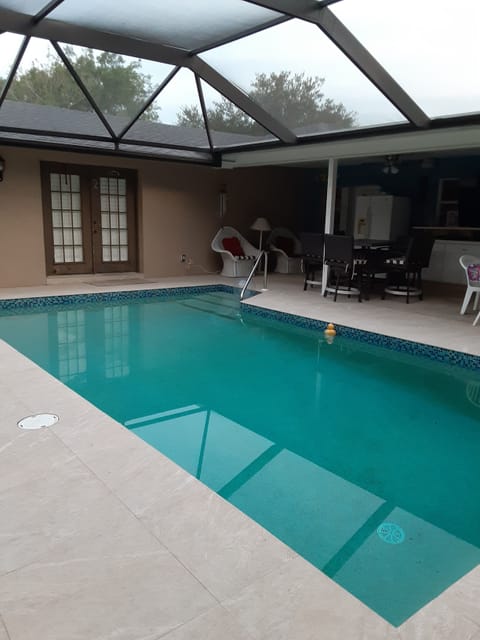 Pool Area with 70 inch TV