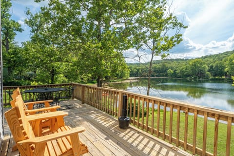 Soak in the views on the back deck