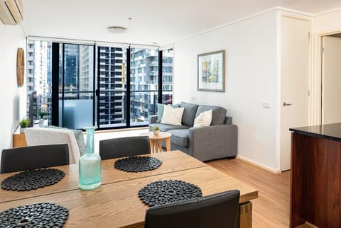 Open plan living dining room