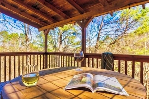 Enjoy the seasonal view from the top deck