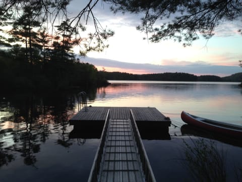 The dock at sunset