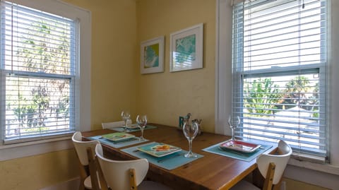 Perfect 4 person dining table for your first fabulous meal.