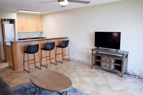Naturally lit, spacious living area