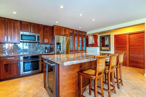 Luxury kitchen with high-end appliances
