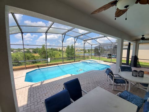 Custom Mickey Mouse Pool, with Patio/Pool area overlooking Reedy Lake.