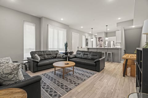 Sleek Open-Plan Living Space Perfect for Relaxing & Entertaining