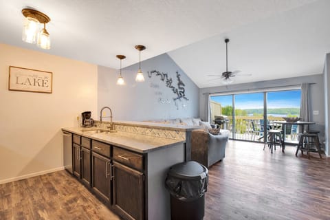 Open concept kitchen and Living Room so you are always part of the group