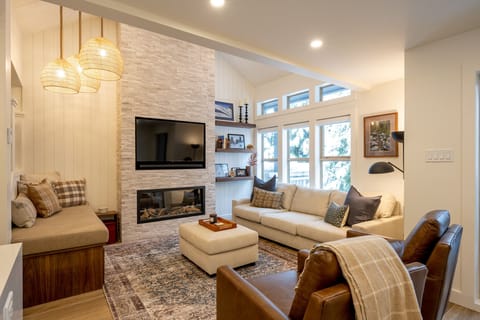 Main Floor - Living Area with Gas Fireplace