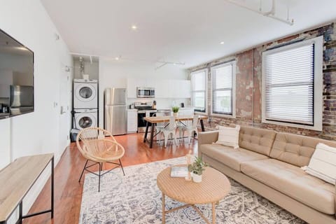 Full-size washer & dryer for your convenience during longer stays.Spacious refrigerator to keep drinks cold and store leftovers or takeout.