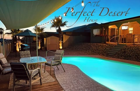 Rare two-tier backyard!  Pool, 2 patio areas, BBQ, couch, dining area, & Roku TV