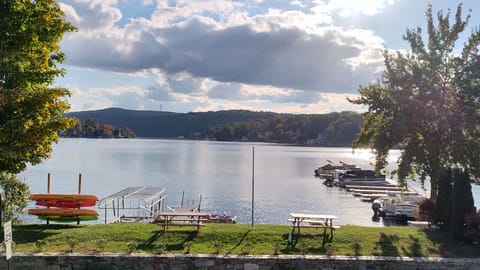 View from 2nd floor at Inn at Highland Lake