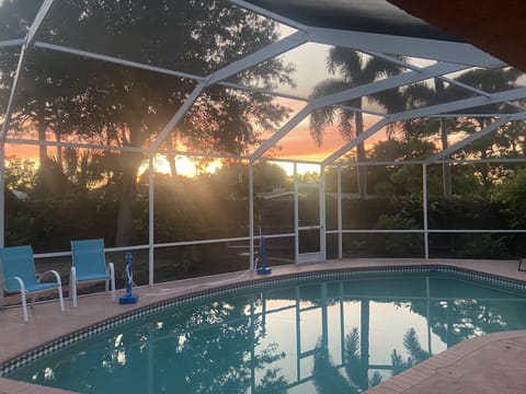 Beautiful sunsets from the pool!