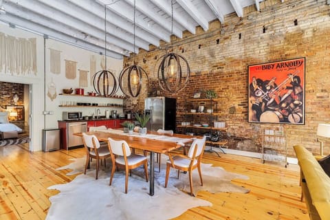 Main Room - Dining Area and Kitchen