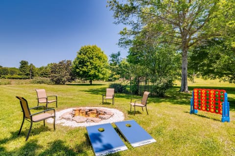Impress friends and family with your own gorgeous acre of country land. Play popular outdoor games and enjoy our famous fire pit; while roasting marshmallows in the fresh countryside air.