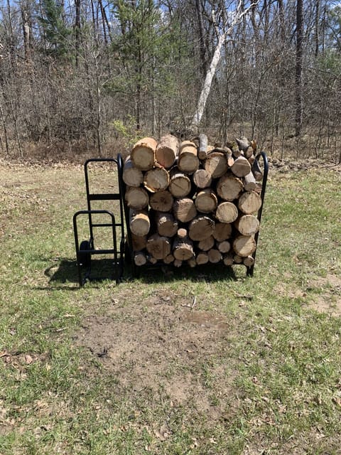 Pre-chopped fire wood