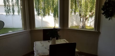 Dining area for your morning coffee