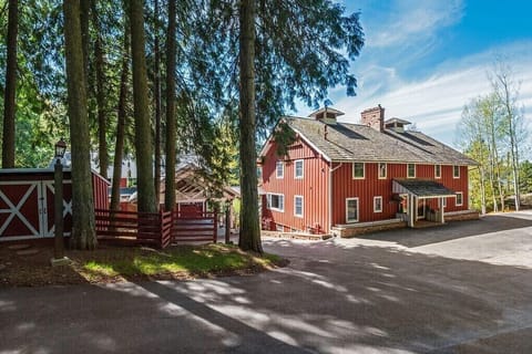 The Red Barn built in 1910 as part of the historic Clark Estate 