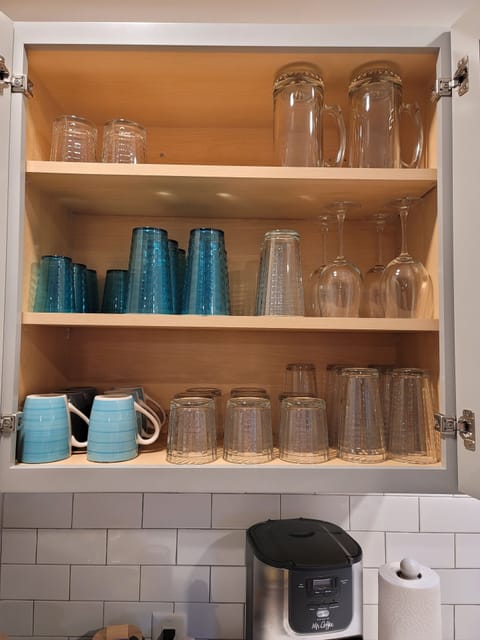 Coffee mugs, drink whatever, beer mugs, wine glasses