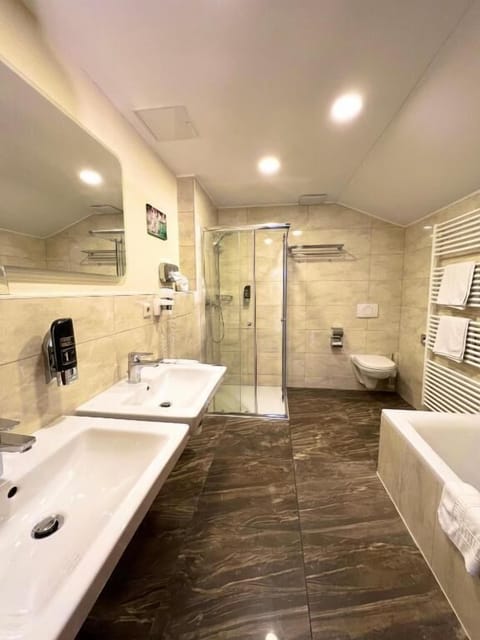 Deluxe Double Room | Bathroom | Shower, free toiletries, hair dryer, towels