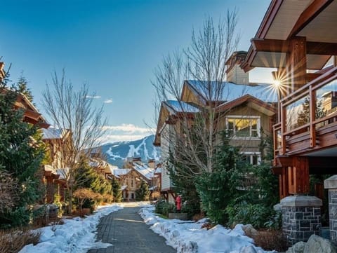 Fitzsimmons Walk with views of Whistler Mountain.