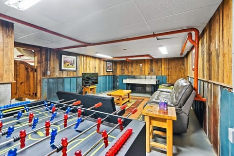 Large GameRoom includes Foosball, Air hockey, and Billiards Pool table!