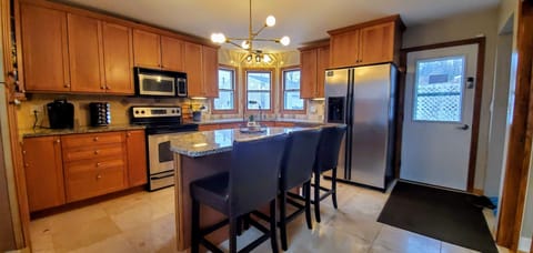 Large bump out kitchen with everything you need for meals, coffee, and tea!