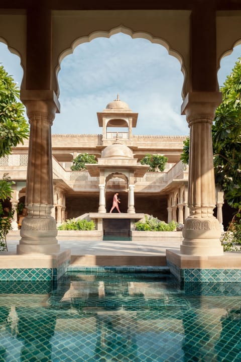 Indoor pool, outdoor pool, open 7:00 AM to 8:00 PM, pool umbrellas