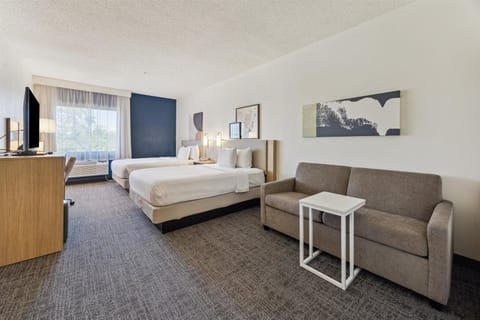 Room, Multiple Beds, Accessible (Hearing) | Desk, laptop workspace, iron/ironing board, free WiFi