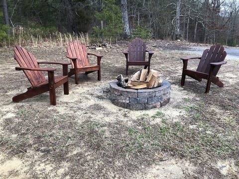Be sure to enjoy a nice fire out back.