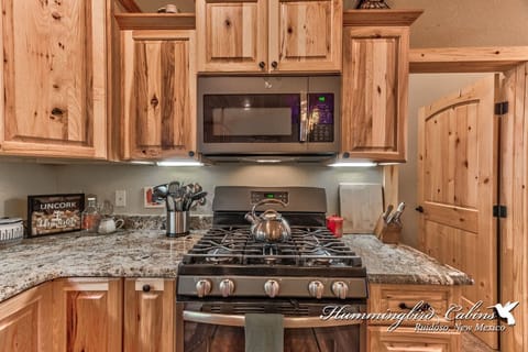Beautiful, cozy kitchen with stainless steel appliances