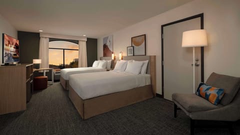 Room, 2 Queen Beds, Accessible (3x3 Shower) | In-room safe, desk, laptop workspace, iron/ironing board