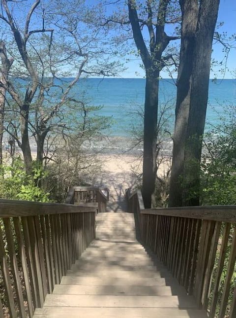 A short walk to the beach.